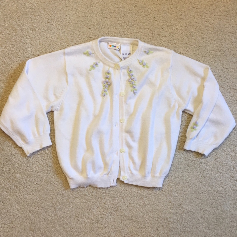 EUC Gymboree embroidered cardigan